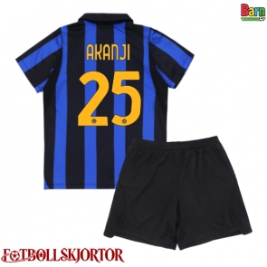 Inter Milan Manuel Akanji #25 Hemmakläder Barn 2026-27 Kortärmad (+ Korta byxor)